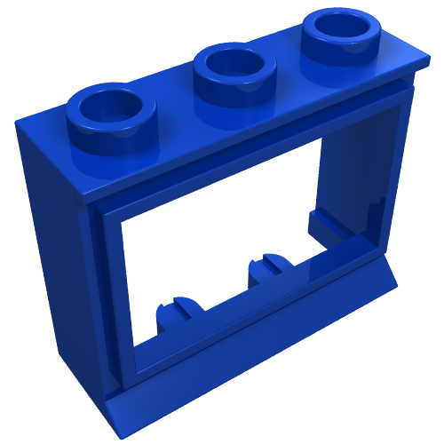 Lego Window 1 x 3 x 2 Classic with Long Sill, No Glass