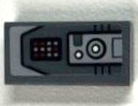 Lego Tile 1 x 2 with Control Panel, Light Bluish Gray Console with Lights and Buttons Pattern (Sticker) - Set 75181