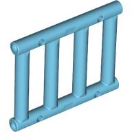 Lego Bar 1 x 4 x 3 [End Tabs] / Medium Azure