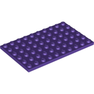 Lego Plate 6 x 10 / Dark Purple