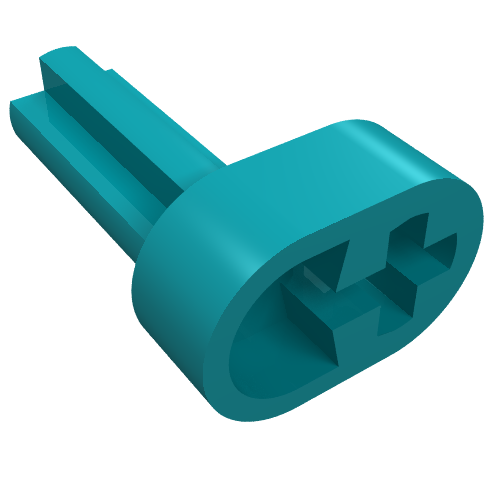 Lego Technic Engine Crankshaft / Dark Turquoise