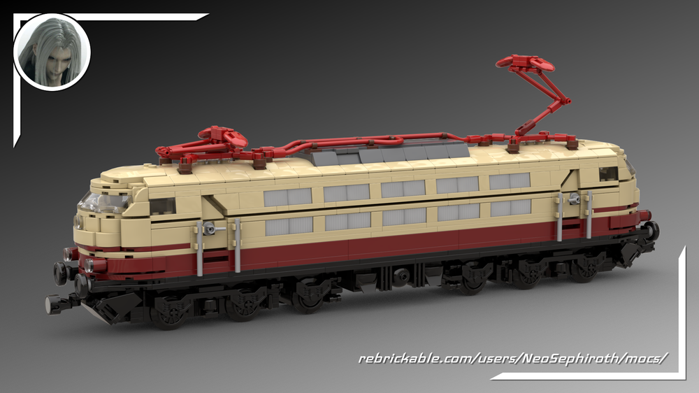 Lego BR 103 Rheingold Locomotive (8 studs wide)