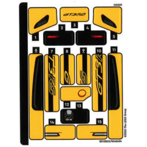 Lego Sticker Sheet for Set 77239-1 / [No Color/Any Color]