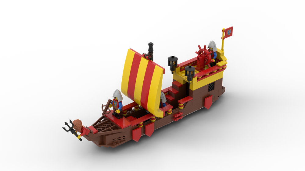 Lego Lion Knight Shore Patrol Boat