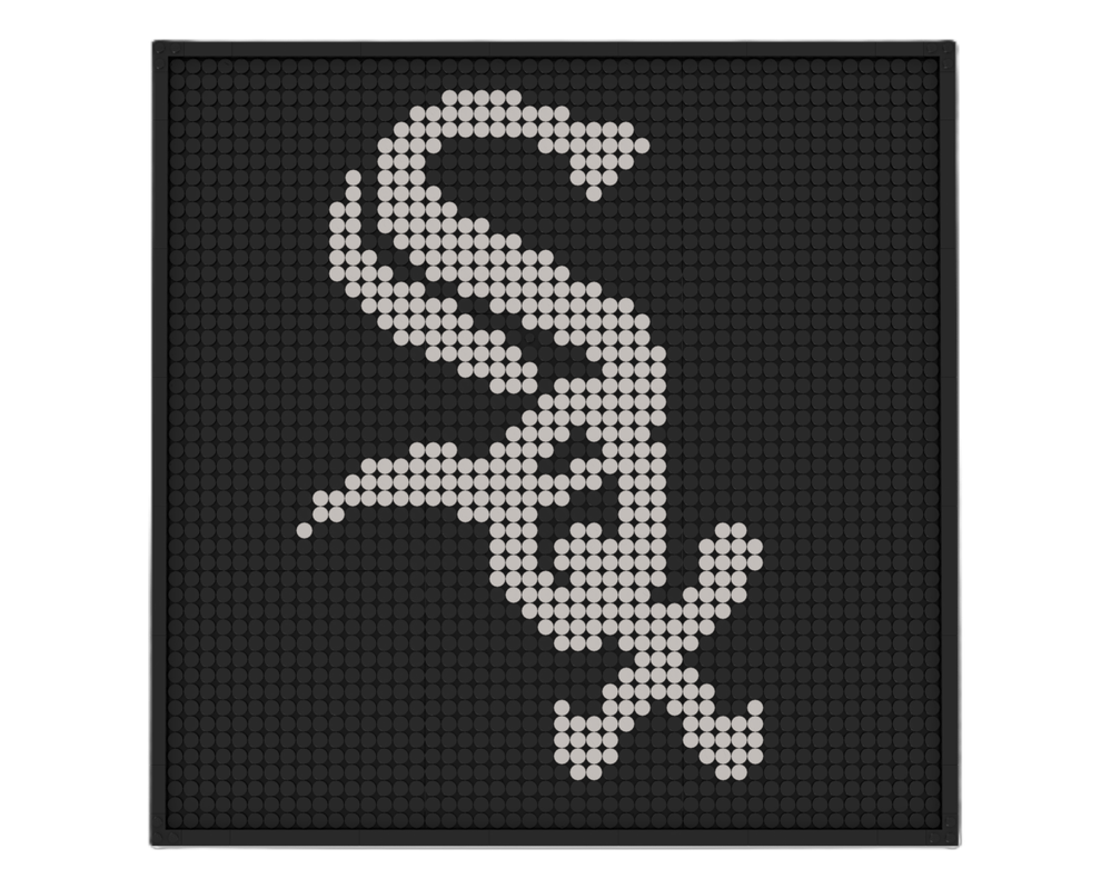 Lego MLB Art - Chicago White Sox