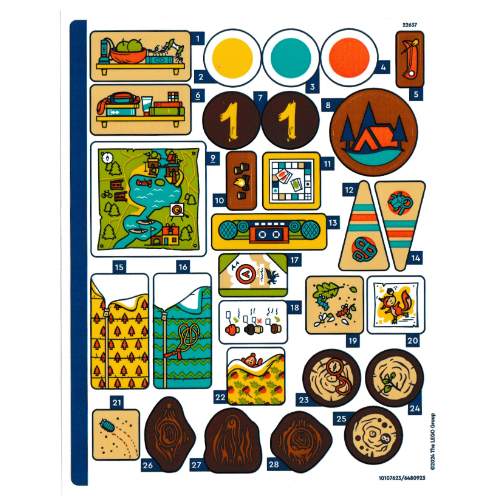 Lego Sticker Sheet for Set 42631-1