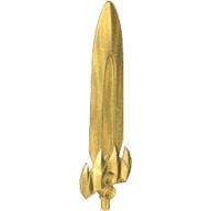 Lego Large Figure Weapon Sword, Santis / King Mathias (Series 2) / Pearl Gold