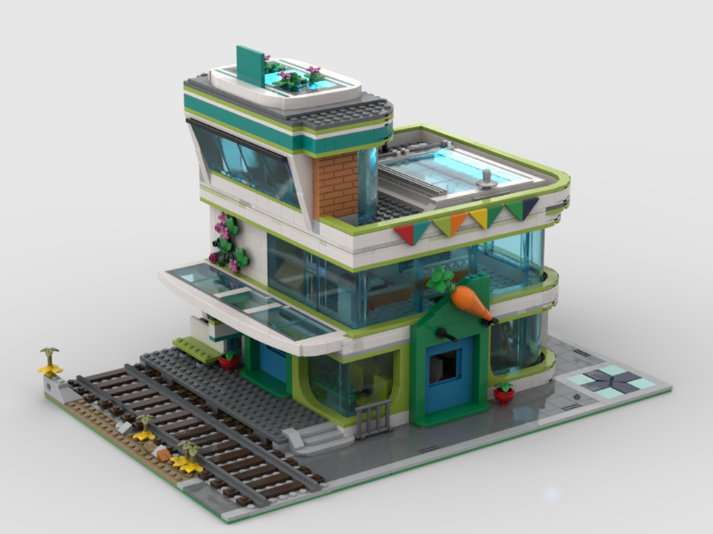 Lego Modular Railroad Station