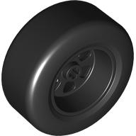Lego Wheel Rim 50 with Black Slick Tyre / Black