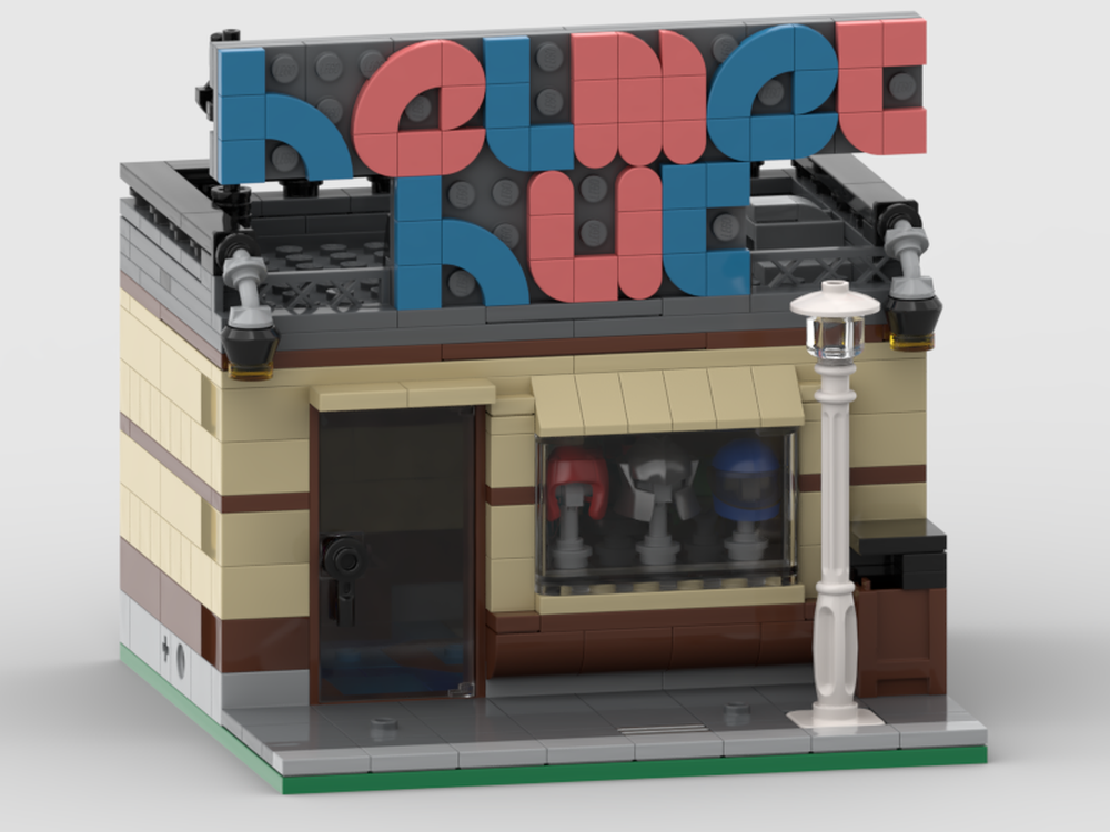 Lego Helmet Hut, Small Modular