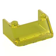 Lego Windscreen 3 x 4 x 1 1/3 with 2 Studs on Top / Trans-Yellow