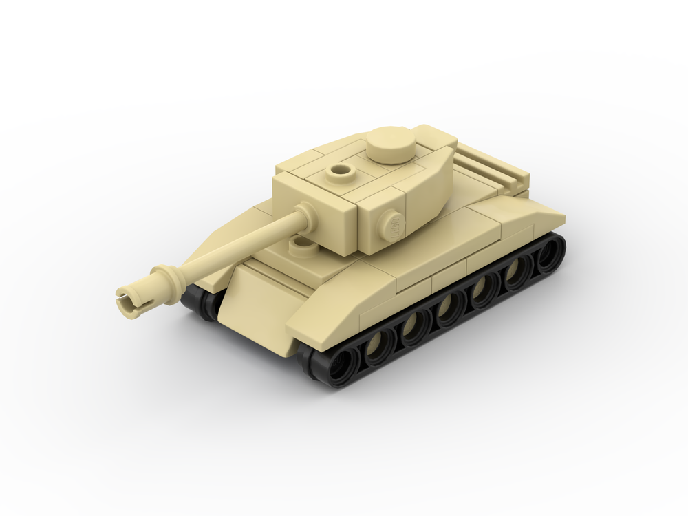 Lego M26 Pershing tank - micro tank - US
