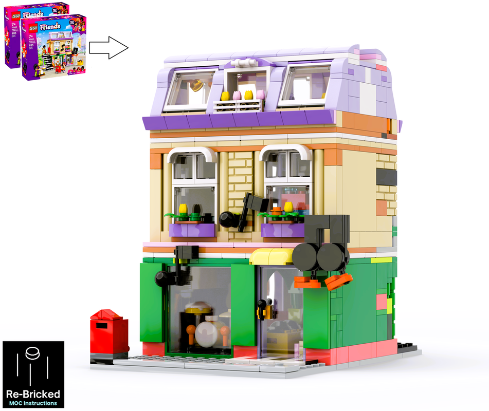 Lego Music Store Modular Alternate build of 2x42653