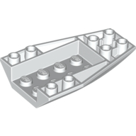Lego Brick Wedged, Curved Inverted 6 x 4 / White