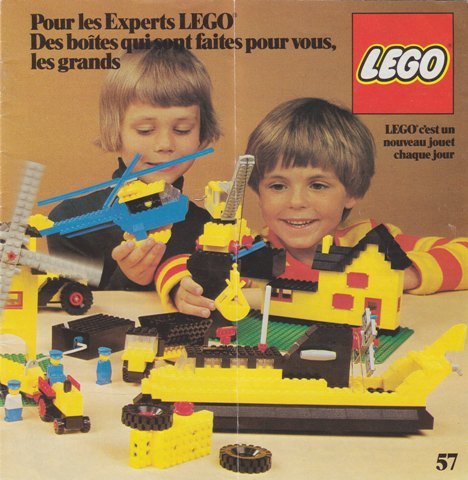 Lego 1977 Large French Pour les Experts LEGO 57 (98761-F)
