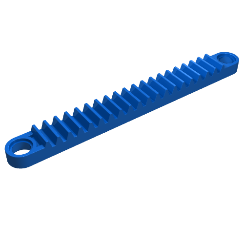 Lego Technic Gear Rack 1 x 10 with Holes / Blue