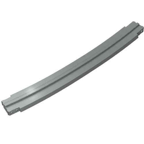 Lego Vehicle Track, Monorail Ramp Lower Part / Light Gray