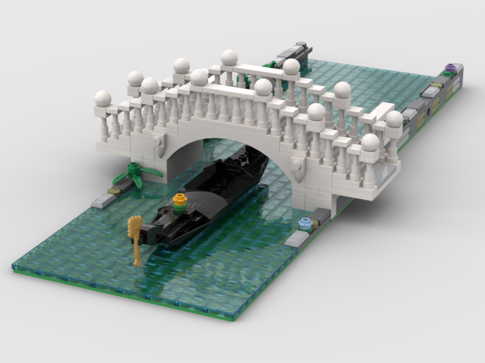 Lego Venetian Canal Between Palaces
