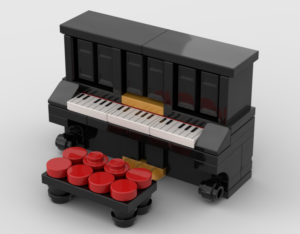 Lego Minifig-Scale Upright Steinway & Sons Piano