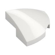 Lego Brick Round Corner, Curved 2 x 2 x 2/3 Quarter Circle / White