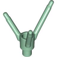 Lego Plant, Flower Stem with Bottom Bar / Sand Green