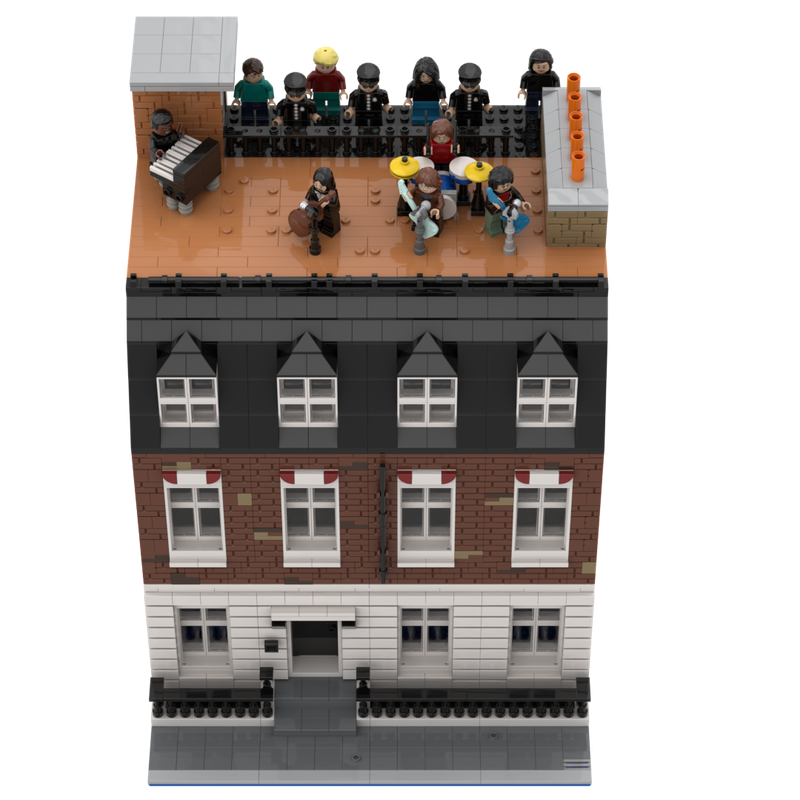 Lego The Beatles Apple studio on Savile Row with Get Back rooftop concert