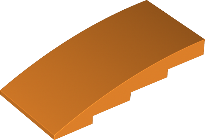 Lego Brick Curved 4 x 8 x 1 2/3 No Studs