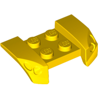Lego Mudguard 2 x 4 with Molded Headlights / Yellow