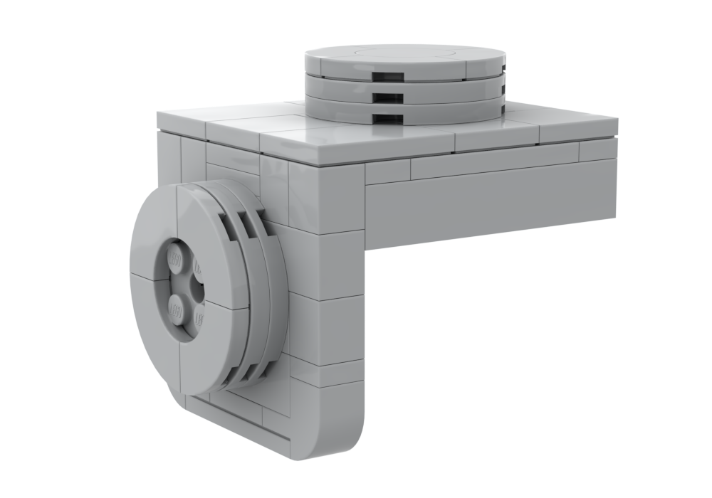 Lego Upscaled 1x1 Downwards Facing Bracket