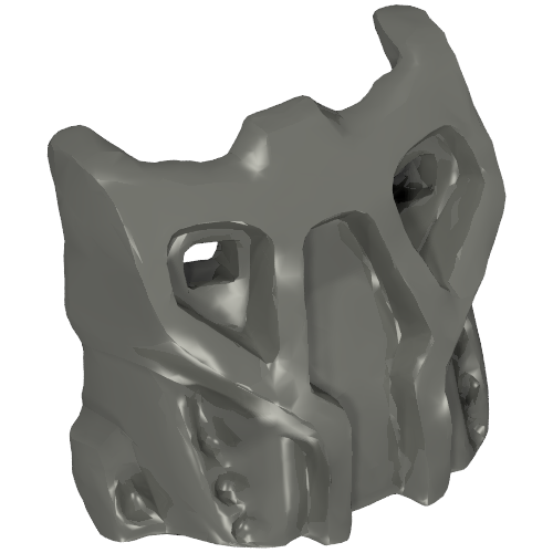 Lego Large Figure Mask Krana Su / Dark Gray