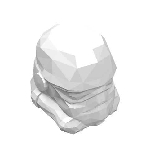 Lego Helmet Stormtrooper [Plain] / White
