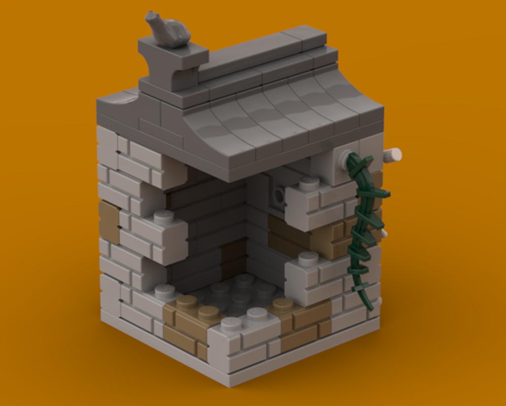 Lego Halloween Tombe / Mausoleum (spotlight hiding place)