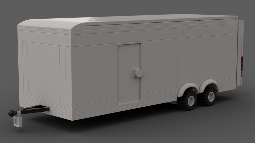 Lego Minifig-Scale Car Trailer for 8-Stud-Wide Cars