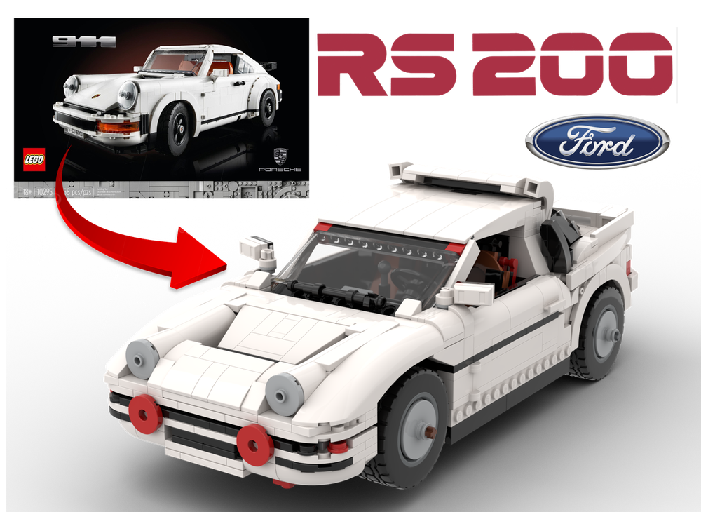 Lego 10295 Ford rs200 Evolution Group B Rally