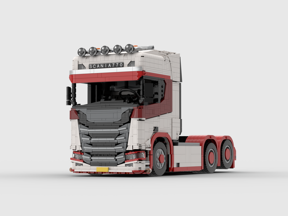 Lego SCANIA 770s 6x2 truck tractor red 2.0