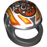 Lego Helmet, Standard with Crazy Demon Print