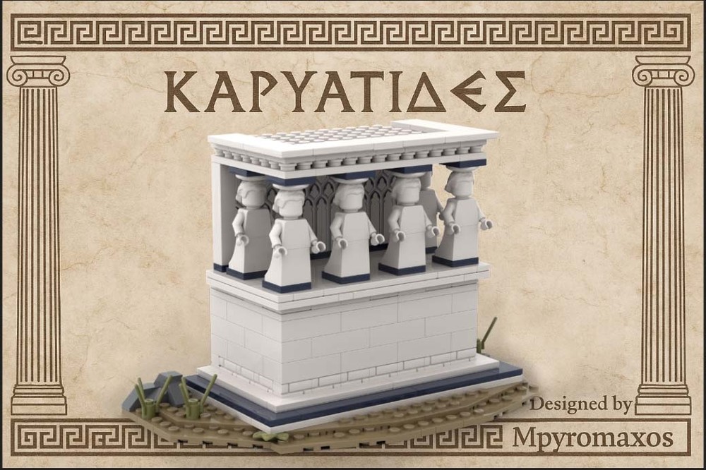 Lego Caryatids – A Tribute to Ancient Greek Architecture