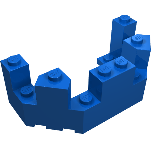 Lego Castle Turret Top 4 x 8 x 2 1/3 / Blue