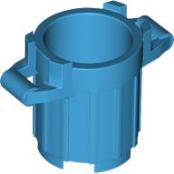 Lego Trash Can with 4 Cover Holders / Dark Azure
