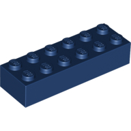 Lego Brick 2 x 6 / Dark Blue