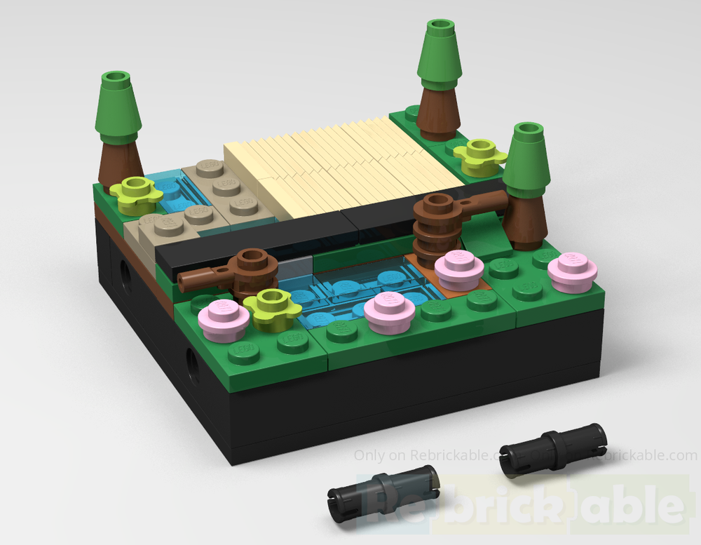 Lego 8x8 Diorama Farming