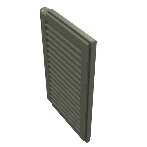 Lego Window 1 x 2 x 3 Shutter / Dark Gray