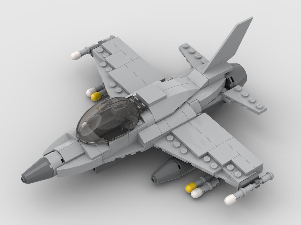 Lego F-16 Fighting Falcon Fighter Aircraft - Lego City Scale