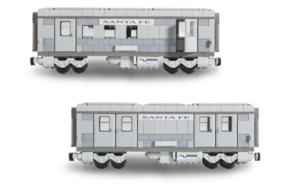 Lego Santa Fe Cars - Set I (mail or baggage car)