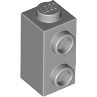 Lego Brick Special 1 x 1 x 1 2/3 with Studs on 1 Side / Light Bluish Gray