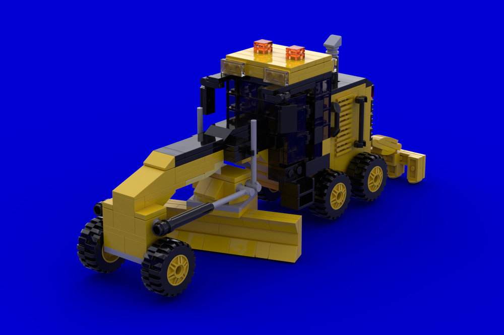 Lego caterpillar grader 140m based model