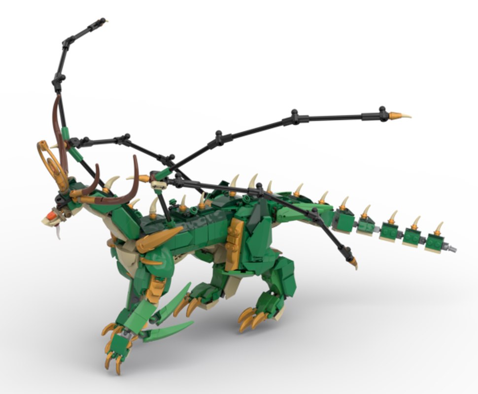 Lego Guardian dragon set mod (71847)