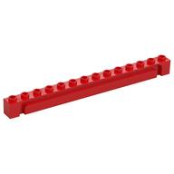 Lego Brick Special 1 x 14 Grooved / Red