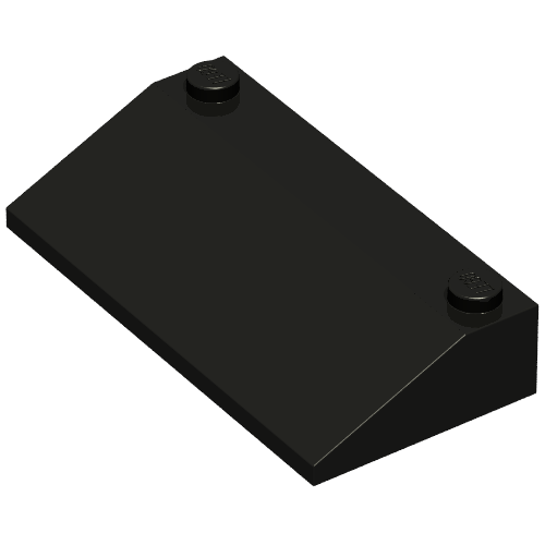 Lego Brick Sloped 33° 3 x 6 / Black