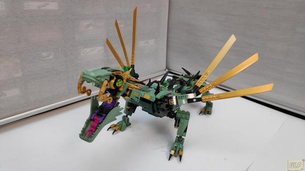 Lego Green Ninja Mech Dragon Wings - 70612 Mod